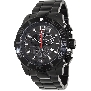 Swiss Precimax Men's Crew Pro SP13253 Black Stainless-Steel Swiss Chronograph Watch With Black Dial